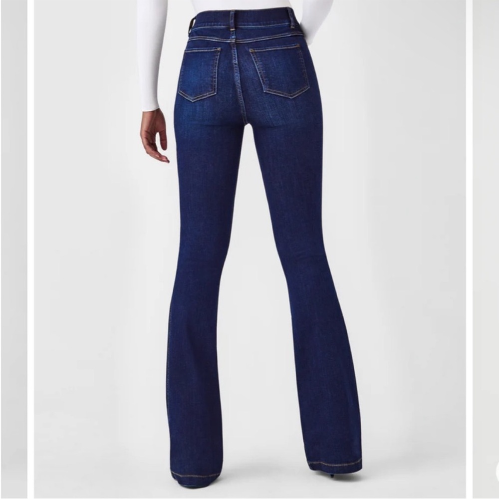 Spanx Flare Jeans Women’s 1X Style 20327R Midnight‎ Blue - Picture 2 of 11